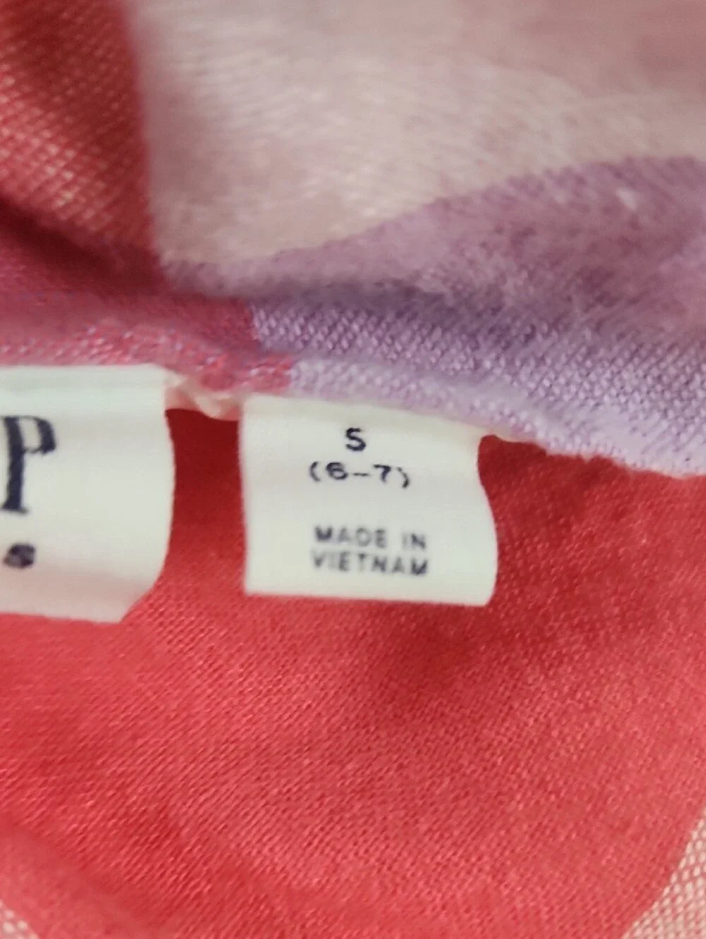 Gap Kids Checkered Ruffle Strap Sundress, Pink, Yellow, Green, Blue Small 6 7